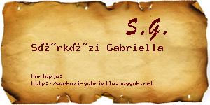 Sárközi Gabriella névjegykártya