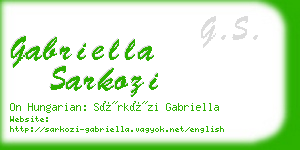 gabriella sarkozi business card